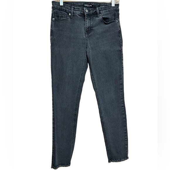 Kenneth Cole Jess Skinny Black Ankle Jeans Size 6 - Picture 1 of 6